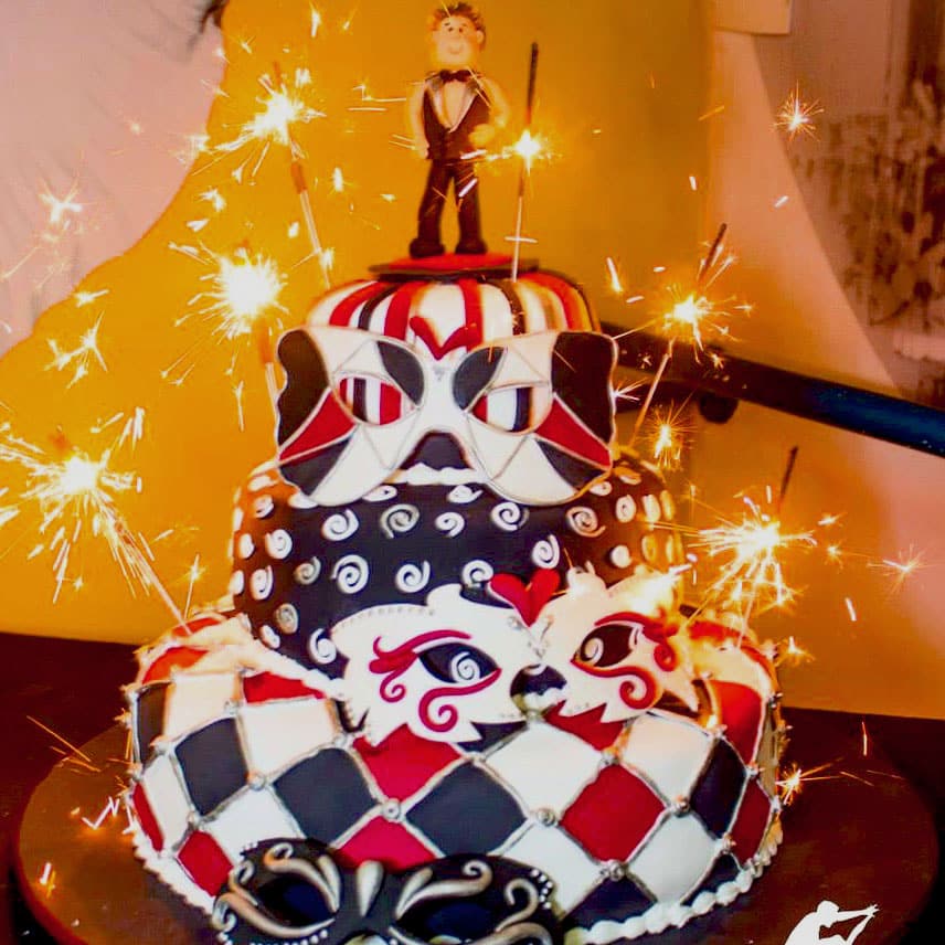 Masquerade Ball Cake: Elegance and Mystery in Fondant
