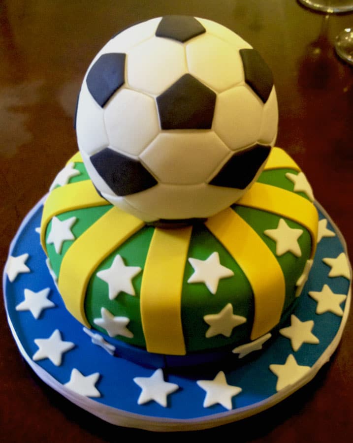 Brazilian Football Cake: National Passion in Fondant