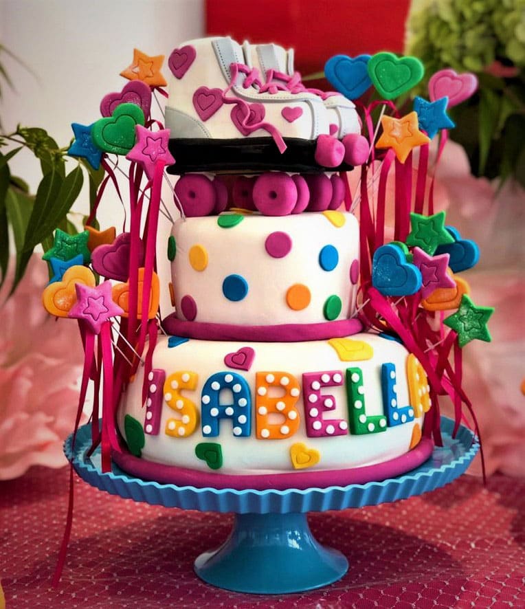 Roller Skates Cake (Sou Luna) Personalized Fondant