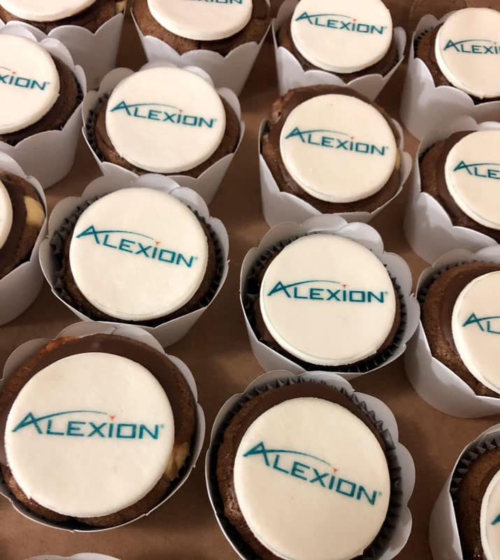 Corporate sweets in elegant boxes with logo